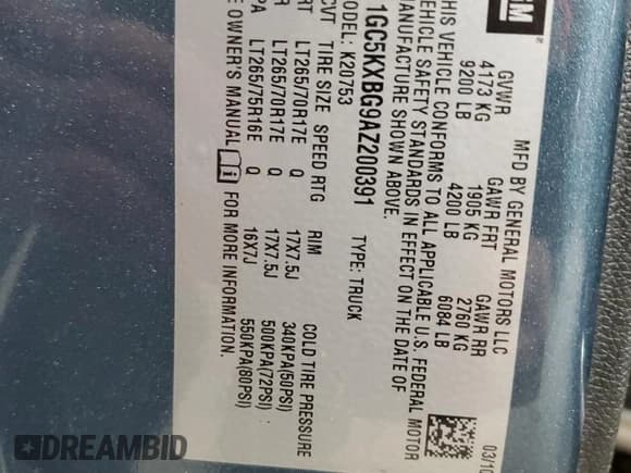 ✅ 2010 Chevrolet Silverado 2500HD LT • VIN: 1GC5KXBG9AZ200391 • Лот: 58624255. Опубликован ранее на Copart с пробегом 283 400 миль. Бесплатный доступ к архиву аукционных продаж из США и подробный отчёт об истории автомобиля на DreamBid. Изображение 13.