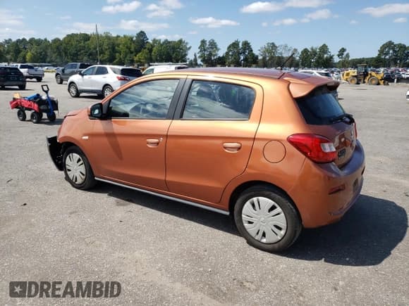 ✅ 2019 Mitsubishi Mirage ES • VIN: ML32A3HJ9KH001370 • Lot: 71832725. Listed on Copart with 93,306 mi. Free auction sales archive from the USA and detailed vehicle history report at DreamBid. Image 2.