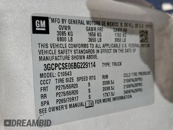 ✅ 2011 Chevrolet Silverado 1500 LT • VIN: 3GCPCSE06BG229114 • Lot: 89478695. Listed on Copart with 210,354 mi. Free auction sales archive from the USA and detailed vehicle history report at DreamBid. Image 12.