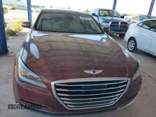 2015 Hyundai Genesis 3.8L z VIN KMHGN4JE3FU062426, wystawiony jako Copart lot #75889464 z przebiegiem 120 554 mil mil oraz Szkoda całkowita • Salvage title. Historia ofert i sprzedaży dostępna na DreamBid. Obrazek 5.