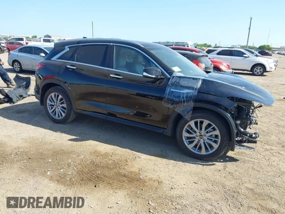✅ 2024 Infiniti QX50 Luxe • VIN: 3PCAJ5BA8RF106523 • Lot: 41997390. Listed on IAAI with 2,386 mi. Free auction sales archive from the USA and detailed vehicle history report at DreamBid. Image 1.