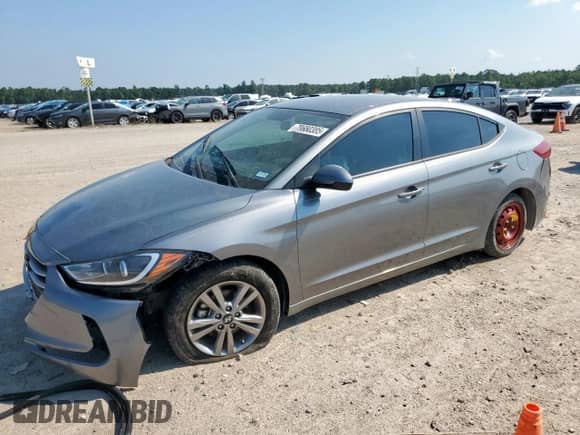 2018 Hyundai Elantra Value Edition with VIN KMHD84LFXJU547820, listed as a Copart auction lot 70680385 with 20,689 mi miles and Salvage title. Bid and sale history available at DreamBid. Image 1.