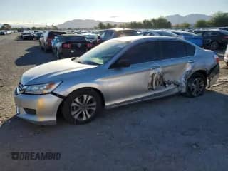 2014 Honda Accord LX с VIN 1HGCR2F39EA005152, выставлен на аукционе Copart как лот 86824735 с пробегом 163 755 миль миль и Списание • Salvage title. История ставок и продаж доступна на DreamBid. Изображение 1.