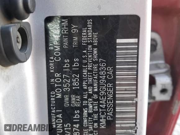 2016 Hyundai Accent SE с VIN KMHCT4AE9GU948367, выставлен на аукционе Copart как лот 89508935 с пробегом 135 919 миль миль и Чистый • Clean title. История ставок и продаж доступна на DreamBid. Изображение 12.