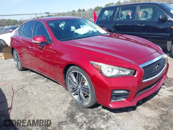 ✅ 2015 Infiniti Q50 Premium • VIN: JN1BV7AP8FM353900 • Lot: 41748581. Listed on IAAI with 152,480 mi. Free auction sales archive from the USA and detailed vehicle history report at DreamBid. Image 1.