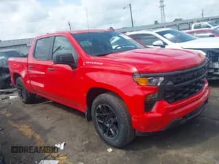 2023 Chevrolet Silverado 1500 Custom z VIN 1GCPDBEK6PZ212240, wystawiony jako IAAI lot #42170720 z przebiegiem 71 576 mil mil oraz . Historia ofert i sprzedaży dostępna na DreamBid. Obrazek 1.