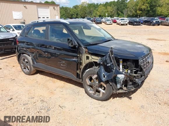 2022 Hyundai Venue SEL with VIN KMHRC8A35NU158660, listed as a IAAI auction lot 43217832 with 48,503 mi miles and . Bid and sale history available at DreamBid. Image 1.
