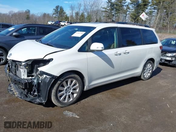 ✅ 2015 Toyota Sienna Limited • VIN: 5TDDK3DC2FS119465 • Lot: 41683789. Listed on IAAI with 155,981 mi. Free auction sales archive from the USA and detailed vehicle history report at DreamBid. Image 2.