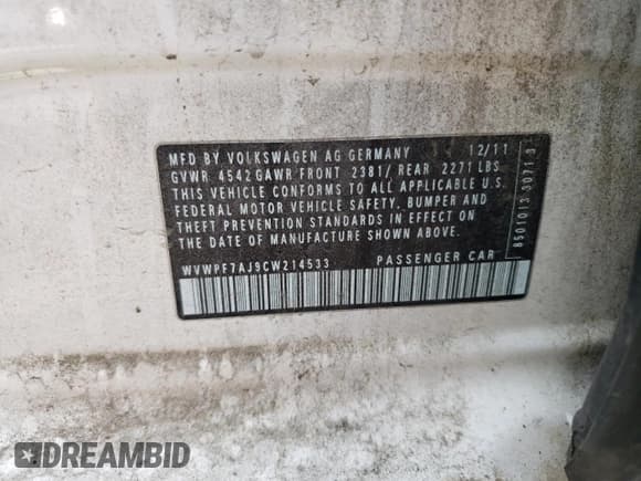 ✅ 2012 Volkswagen Golf R • VIN: WVWPF7AJ9CW214533 • Лот: 58706945. Опубликован ранее на Copart с пробегом 191 058 миль. Бесплатный доступ к архиву аукционных продаж из США и подробный отчёт об истории автомобиля на DreamBid. Изображение 12.