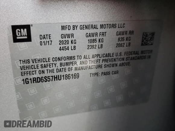 ✅ 2017 Chevrolet Volt Premier • VIN: 1G1RD6S57HU186169 • Lot: 73218463. Wystawiony na Copart z przebiegiem 37 893 mil. Bezpłatny archiwum sprzedaży aukcyjnych z USA i szczegółowy raport historii pojazdu na DreamBid. Zdjęcie 14.