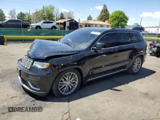 ✅ 2018 Jeep Grand Cherokee Summit • VIN: 1C4RJFJT6JC258846 • Lot: 57971185. Listed on Copart with 114,587 mi. Free auction sales archive from the USA and detailed vehicle history report at DreamBid. Image 1.
