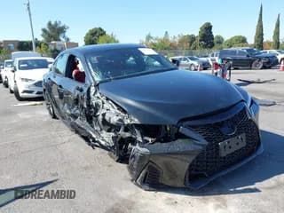 ✅ 2025 Lexus IS 350 F Sport • VIN: JTHGZ1B21S5087677 • Lot: 43341309. Listed on IAAI with 3,455 mi. Free auction sales archive from the USA and detailed vehicle history report at DreamBid. Image 1.