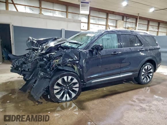 ✅ 2025 Ford Explorer Platinum • VIN: 1FMUK8HH4SGB80965 • Lot: 94333375. Wystawiony na Copart z przebiegiem 21 003 mil. Bezpłatny archiwum sprzedaży aukcyjnych z USA i szczegółowy raport historii pojazdu na DreamBid. Zdjęcie 1.