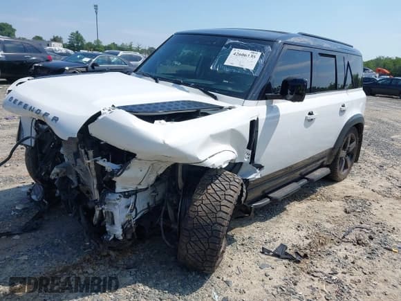 ✅ 2021 Land Rover Defender • VIN: SALE3ERU0M2038671 • Lot: 42606135. Listed on IAAI with 79,051 mi. Free auction sales archive from the USA and detailed vehicle history report at DreamBid. Image 2.