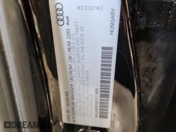 ✅ 2016 Audi A3 Premium Plus • VIN: WAUJ8GFF5G1011806 • Lot: 87443605. Wystawiony na Copart z przebiegiem 52 595 mil. Bezpłatny archiwum sprzedaży aukcyjnych z USA i szczegółowy raport historii pojazdu na DreamBid. Zdjęcie 13.