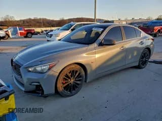 ✅ 2018 Infiniti Q50 Luxe • VIN: JN1EV7AP6JM364559 • Lot: 96398835. Listed on Copart with 61,098 mi. Free auction sales archive from the USA and detailed vehicle history report at DreamBid. Image 1.