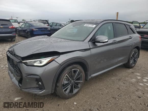 ✅ 2023 Infiniti QX50 Sport • VIN: 3PCAJ5FB6PF103622 • Lot: 66387135. Listed on Copart with 10,734 mi. Free auction sales archive from the USA and detailed vehicle history report at DreamBid. Image 1.