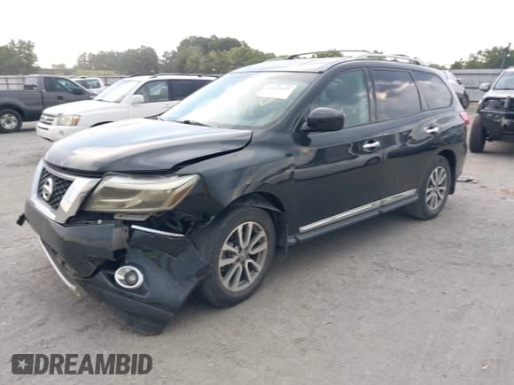 ✅ 2014 Nissan Pathfinder Platinum • VIN: 5N1AR2MN0EC702607 • Lot: 43032942. Listed on IAAI with 156,183 mi. Free auction sales archive from the USA and detailed vehicle history report at DreamBid. Image 2.