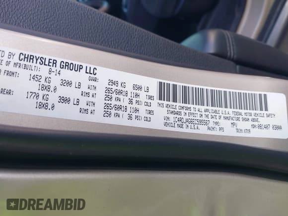 ✅ 2014 Dodge Durango SXT • VIN: 1C4RDJAG6EC595567 • Lot: 43588327. Wystawiony na IAAI z przebiegiem 219 522 mil. Bezpłatny archiwum sprzedaży aukcyjnych z USA i szczegółowy raport historii pojazdu na DreamBid. Zdjęcie 9.