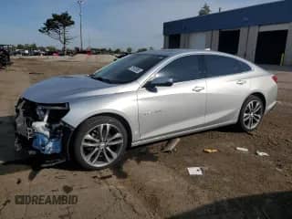 2022 Chevrolet Malibu Premier with VIN 1G1ZE5SX1NF105160, listed as a Copart auction lot 71912855 with 46,036 mi miles and Clean title. Bid and sale history available at DreamBid. Image 1.