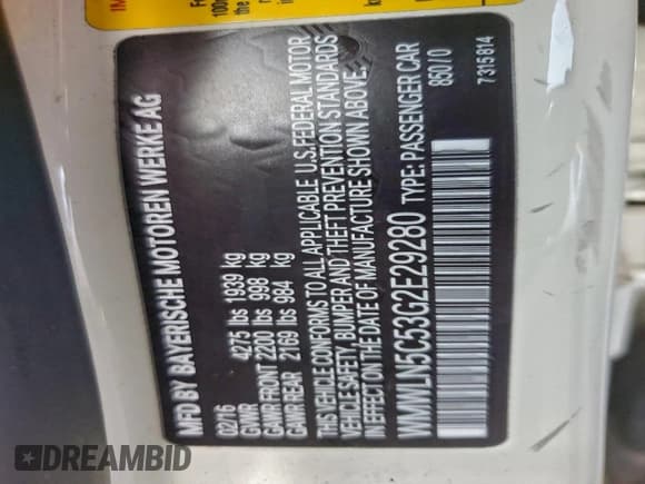 ✅ 2016 MINI Clubman • VIN: WMWLN5C53G2E29280 • Lot: 95004705. Wystawiony na Copart z przebiegiem 95 217 mil. Bezpłatny archiwum sprzedaży aukcyjnych z USA i szczegółowy raport historii pojazdu na DreamBid. Zdjęcie 12.