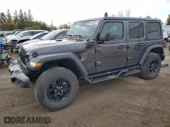 ✅ 2024 Jeep Wrangler Willys • VIN: 1C4RJXN61RW161106 • Лот: 86268845. Опубликован ранее на Copart с пробегом 18 937 миль. Бесплатный доступ к архиву аукционных продаж из США и подробный отчёт об истории автомобиля на DreamBid. Изображение 1.