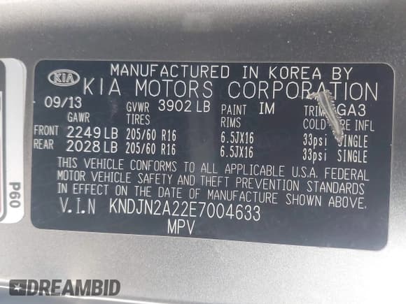 ✅ 2014 Kia Soul • VIN: KNDJN2A22E7004633 • Lot: 43846571. Listed on IAAI with 112,177 mi. Free auction sales archive from the USA and detailed vehicle history report at DreamBid. Image 9.