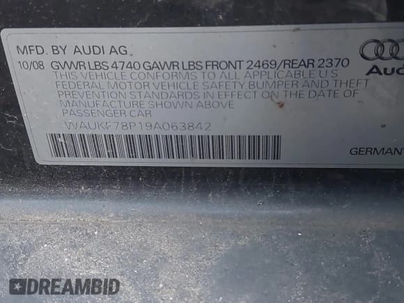 ✅ 2009 Audi A3 Sportback S line • VIN: WAUKF78P19A063842 • Lot: 41684131. Wystawiony na IAAI z przebiegiem Nie podano. Bezpłatny archiwum sprzedaży aukcyjnych z USA i szczegółowy raport historii pojazdu na DreamBid. Zdjęcie 9.