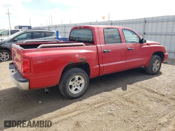 2006 Dodge Dakota SLT with VIN 1D7HE48K76S701994, listed as a Copart auction lot 72152274 with 145,040 mi miles and Salvage title. Bid and sale history available at DreamBid. Image 3.