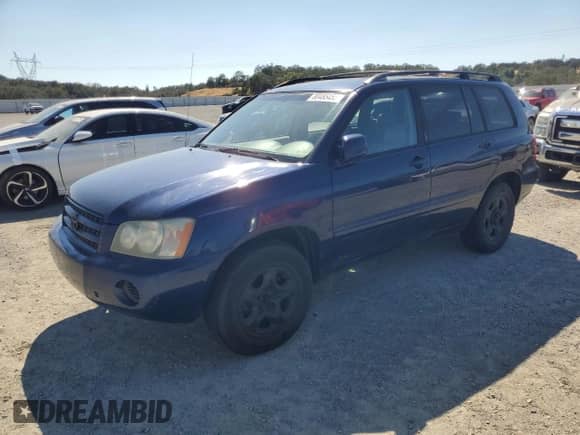 2003 Toyota Highlander z VIN JTEGD21A230064465, wystawiony jako Copart lot #80485455 z przebiegiem 171 402 mil mil oraz Czysty tytuł • Clean title. Historia ofert i sprzedaży dostępna na DreamBid. Obrazek 1.