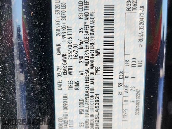 ✅ 2025 Ford Bronco • VIN: 1FMDE6BH2SLA53921 • Lot: 71831095. Listed on Copart with 869 mi. Free auction sales archive from the USA and detailed vehicle history report at DreamBid. Image 13.