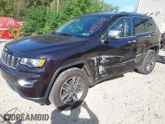✅ 2019 Jeep Grand Cherokee Limited • VIN: 1C4RJFBG8KC782406 • Lot: 43351121. Listed on IAAI with 61,725 mi. Free auction sales archive from the USA and detailed vehicle history report at DreamBid. Image 2.