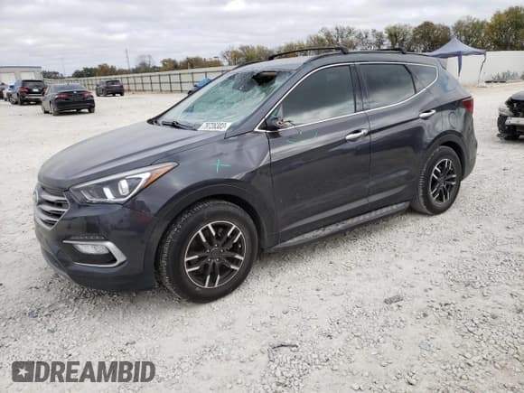 ✅ 2017 Hyundai Santa Fe 2.4L • VIN: 5XYZU3LB3HG446126 • Лот: 79726303. Опубликован ранее на Copart с пробегом 59 741 миль. Бесплатный доступ к архиву аукционных продаж из США и подробный отчёт об истории автомобиля на DreamBid. Изображение 1.