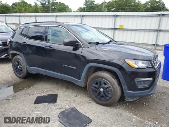 ✅ 2021 Jeep Compass Sport • VIN: 3C4NJCAB3MT505138 • Lot: 65802805. Listed on Copart with 117,503 mi. Free auction sales archive from the USA and detailed vehicle history report at DreamBid. Image 4.