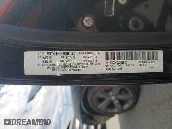 ✅ 2012 Dodge Challenger SXT • VIN: 2C3CDYAG1CH295111 • Lot: 46414165. Wystawiony na Copart z przebiegiem 129 840 mil. Bezpłatny archiwum sprzedaży aukcyjnych z USA i szczegółowy raport historii pojazdu na DreamBid. Zdjęcie 13.