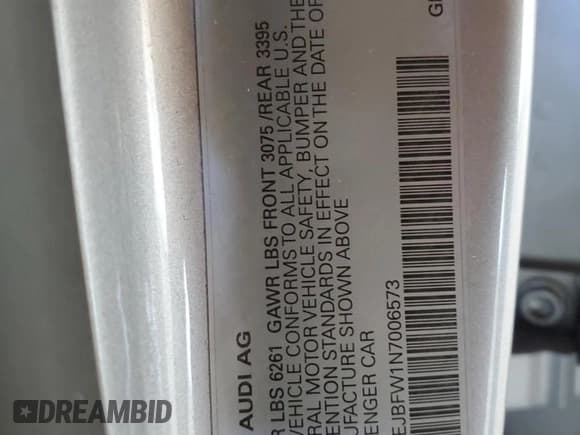 ✅ 2022 Audi e-tron GT Prestige • VIN: WAUEJBFW1N7006573 • Lot: 50387605. Wystawiony na Copart z przebiegiem 22 655 mil. Bezpłatny archiwum sprzedaży aukcyjnych z USA i szczegółowy raport historii pojazdu na DreamBid. Zdjęcie 12.