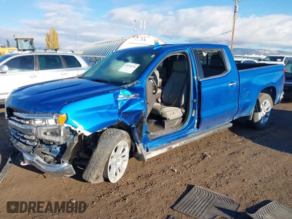 ✅ 2022 Chevrolet Silverado 1500 LTZ • VIN: 1GCUDGED6NZ544578 • Lot: 40749326. Listed on IAAI with Not provided. Free auction sales archive from the USA and detailed vehicle history report at DreamBid. Image 2.