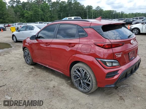 ✅ 2023 Hyundai Kona N Line • VIN: KM8K33A31PU951445 • Лот: 57501894. Опубликован ранее на Copart с пробегом 35 753 миль. Бесплатный доступ к архиву аукционных продаж из США и подробный отчёт об истории автомобиля на DreamBid. Изображение 2.