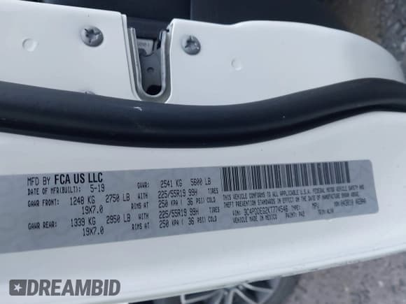 ✅ 2019 Dodge Journey GT • VIN: 3C4PDDEG2KT774546 • Лот: 43285613. Опубликован ранее на IAAI с пробегом 83 102 миль. Бесплатный доступ к архиву аукционных продаж из США и подробный отчёт об истории автомобиля на DreamBid. Изображение 9.