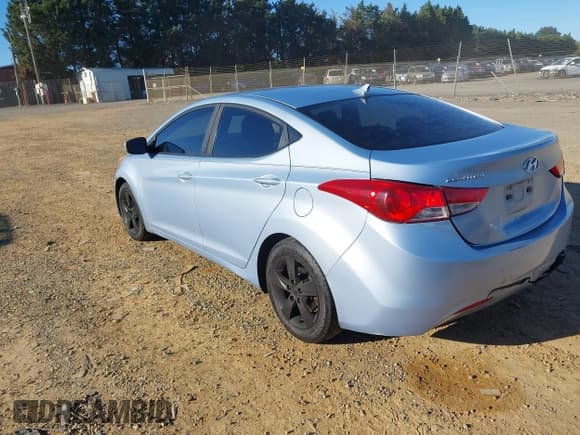 ✅ 2012 Hyundai Elantra GLS • VIN: KMHDH4AE5CU295486 • Lot: 43475107. Listed on IAAI with 142,255 mi. Free auction sales archive from the USA and detailed vehicle history report at DreamBid. Image 3.