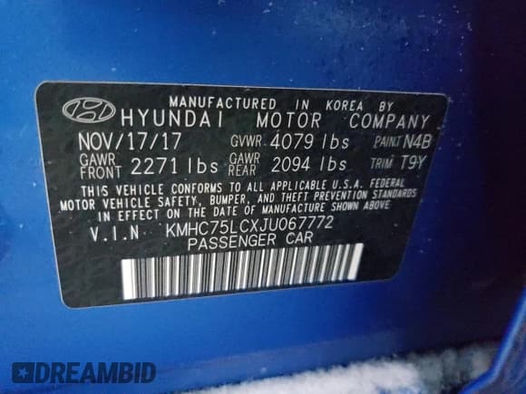 ✅ 2018 Hyundai Ioniq SEL • VIN: KMHC75LCXJU067772 • Lot: 86836984. Wystawiony na Copart z przebiegiem 180 966 mil. Bezpłatny archiwum sprzedaży aukcyjnych z USA i szczegółowy raport historii pojazdu na DreamBid. Zdjęcie 12.