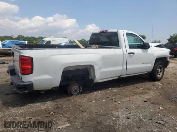 2016 Chevrolet Silverado 1500 Work Truck with VIN 1GCNCNEH6GZ397969, listed as a Copart auction lot 58980425 with 200,498 mi miles and Salvage title. Bid and sale history available at DreamBid. Image 3.