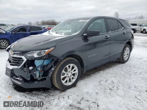 ✅ 2021 Chevrolet Equinox LS • VIN: 2GNAX5EV8M6148385 • Лот: 47450065. Опубликован ранее на Copart с пробегом 72 615 миль. Бесплатный доступ к архиву аукционных продаж из США и подробный отчёт об истории автомобиля на DreamBid. Изображение 1.