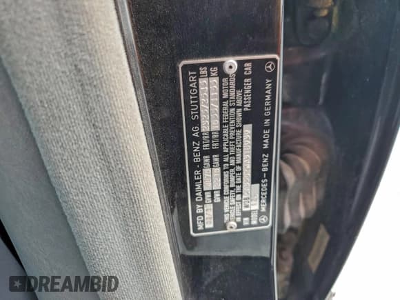 ✅ 1987 Mercedes-Benz 420 SEL • VIN: WDBCA35D2HA318939 • Lot: 94108105. Wystawiony na Copart z przebiegiem 99 920 mil. Bezpłatny archiwum sprzedaży aukcyjnych z USA i szczegółowy raport historii pojazdu na DreamBid. Zdjęcie 12.