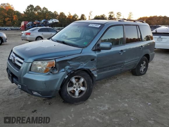 ✅ 2006 Honda Pilot EX-L • VIN: 2HKYF186X6H547305 • Lot: 91421845. Listed on Copart with 282,579 mi. Free auction sales archive from the USA and detailed vehicle history report at DreamBid. Image 1.