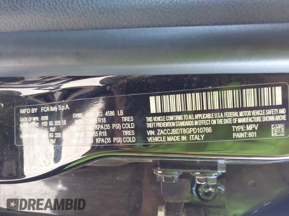 ✅ 2016 Jeep Renegade Limited • VIN: ZACCJBDT8GPD10766 • Lot: 43615164. Wystawiony na IAAI z przebiegiem 67 683 mil. Bezpłatny archiwum sprzedaży aukcyjnych z USA i szczegółowy raport historii pojazdu na DreamBid. Zdjęcie 9.