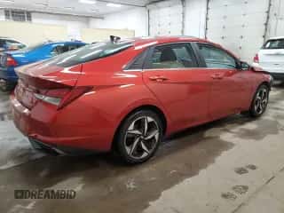 2021 Hyundai Elantra Limited with VIN KMHLP4AG9MU102497, listed as a Copart auction lot 84274225 with 109,002 mi miles and Non repairable. Bid and sale history available at DreamBid. Image 3.