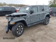 ✅ 2022 Jeep Wrangler Unlimited Sahara • VIN: 1C4HJXEG7NW138105 • Lot: 42146898. Listed on IAAI with Not provided. Free auction sales archive from the USA and detailed vehicle history report at DreamBid. Image 2.