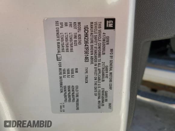 ✅ 2007 Chevrolet Silverado 2500HD LTZ • VIN: 1GCHK23647F561463 • Лот: 55760955. Опубликован ранее на Copart с пробегом 169 956 миль. Бесплатный доступ к архиву аукционных продаж из США и подробный отчёт об истории автомобиля на DreamBid. Изображение 12.