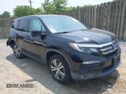 ✅ 2017 Honda Pilot EX-L • VIN: 5FNYF5H50HB018073 • Lot: 42417778. Listed on IAAI with 60,784 mi. Free auction sales archive from the USA and detailed vehicle history report at DreamBid. Image 1.